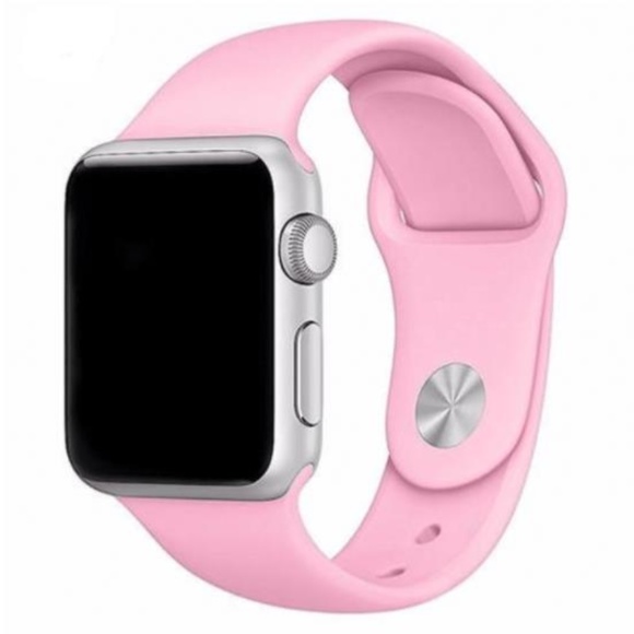 ❤️NEW Pink Sport Silicone Band For Apple Watch - Picture 2 of 5